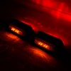 DUNTUO Amber + Red LED Trailer Fender Light Double Face