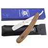 Hairdressing Style Wooden Razor with Leather Case Perfect for Beginners,
