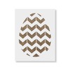 Easter Egg Chevron Stencil - Reusable Stencils for Painting -