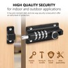 Kitmose 2 Pack Black Combination Lock, Rust Resistant, 4 Digit
