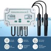 WiFi pH/EC/Temperature Monitor for Hydroponics, Dual Plugs System pH EC