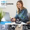 HONEYYEAR 5000mAh Small Desk Fan 6-Inch, Portable Desktop Fan with