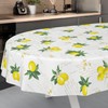 ANRO Oilcloth Tablecloth Washable Wax Tablecloth Garden Tablecloth Round Oval
