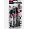 Tulip Fabric Markers Variety Pack 5/Pkg-Black Assorted Tips