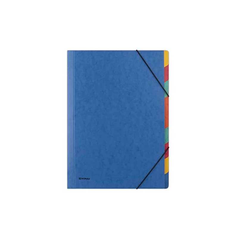 DONAU 8649119-10 Premium Folder with Elastic Band with 9 Dividers