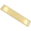 1Pcs 12cm Straight Brass Ruler, 120mm /4 Inches Metric Dual
