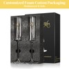 ALIMOTA Copas para Boda，210Ml Copas Champagne，2Pcs caja de regalo，Copa de