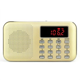 axGear AM/FM Radio MP3 Music Player TF MicroSD Card Media Portable Speaker