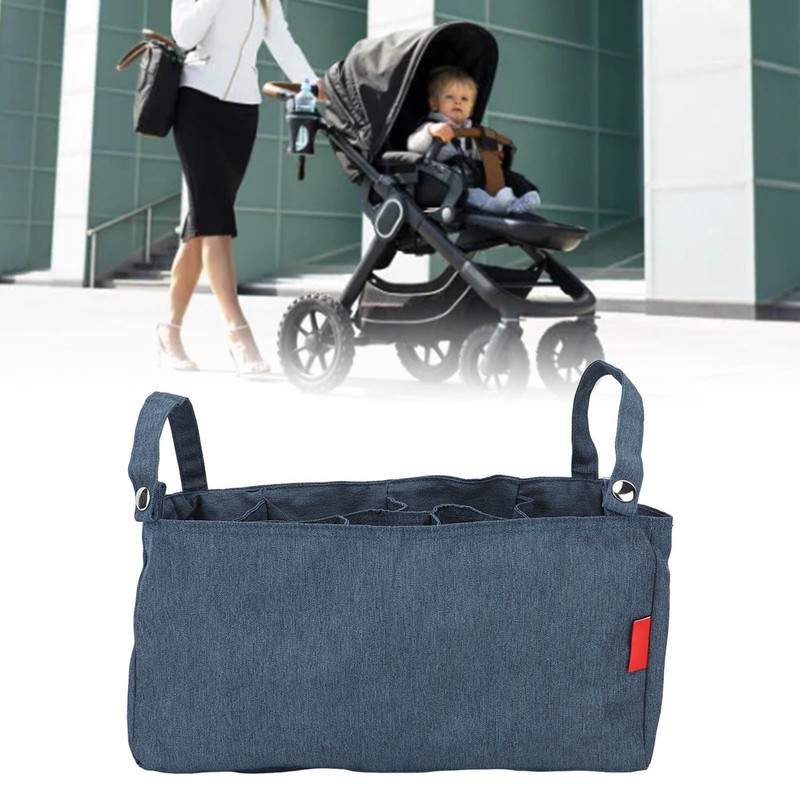 Baby Stroller Storage Bag Large Capacity Multi Compartments Baby Stroller