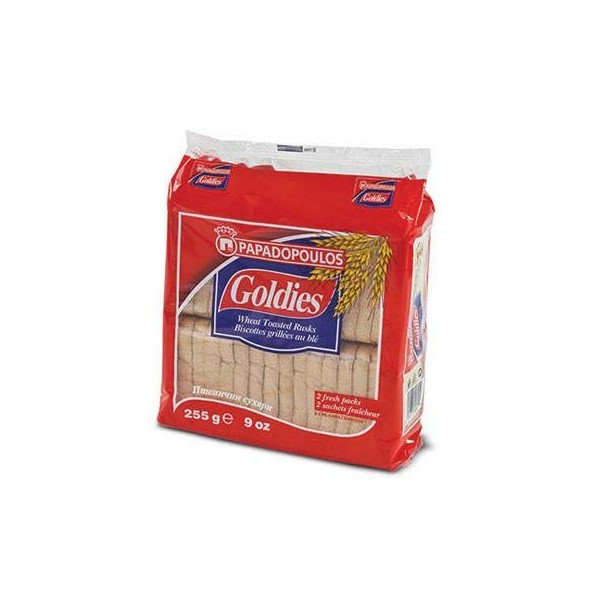 Goldies Toast Rusks - Wheat, 255g-Red Bag