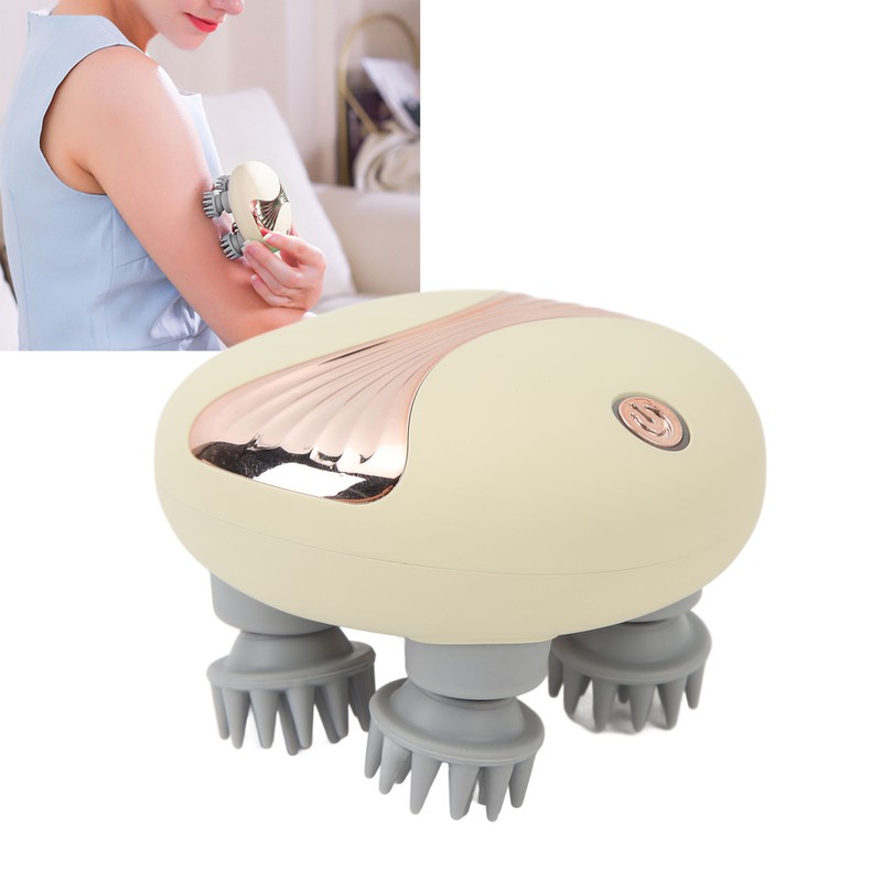 Electric Scalp Massagers 900MAH Light Orange Deep Massage Scalp Stress
