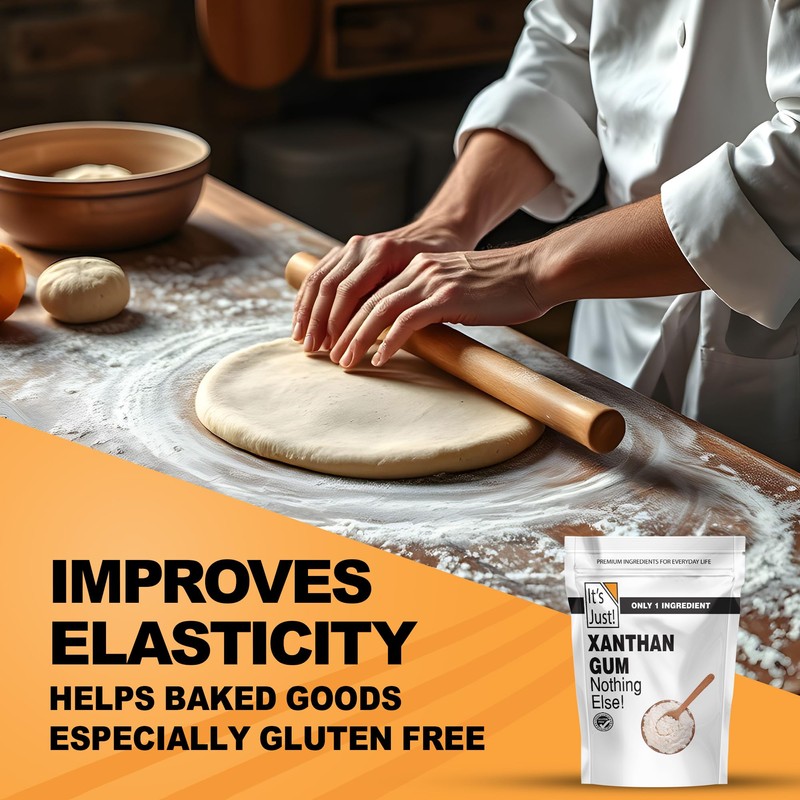 It's Just - Xanthan Gum, 8oz, Batch Tested Gluten Free,