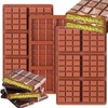 Palksky Chocolate Bar Mold Deep, 3Pcs Square Thick Chocolate Bar