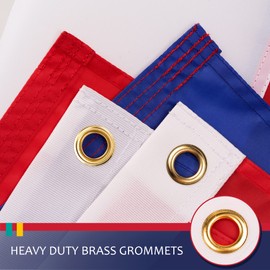 Netherlands Flag 3x5 Feet for Outside - Heavy Duty Nylon, Sewn Stripes, Fade Proof, Longest Lasting - Holland National Flag 3 X 5 FT with Brass Grommets Party Festival Indoor and Outdoor Decor