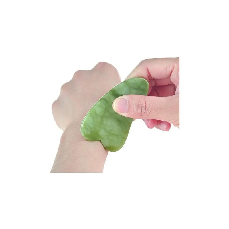 1 Gua Sha De Jade Masaje Facial Rejuvenece Tonifica La