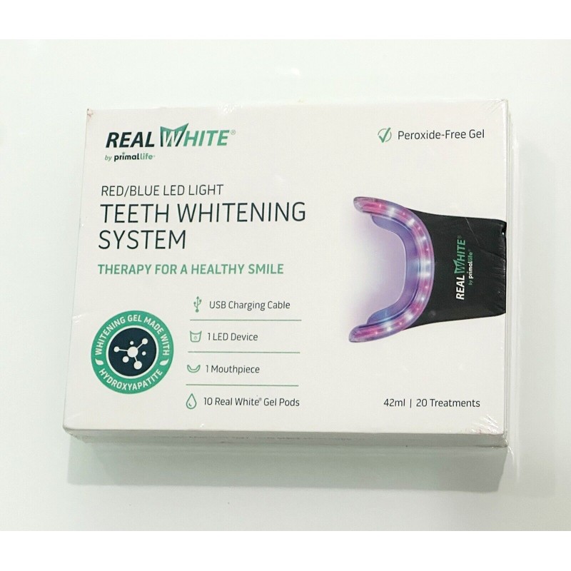 REAL WHITE PRIMAL LIFE ORGANICS REAL WHITE TEETH WHITENING SYSTEM