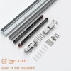 FINOSEN 32inch Concealed Sliding Barn Door Hardware with Soft Close