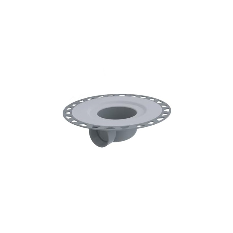 Schluter Systems Kerdi Flange with 2" PVC Horizontal Drain Outlet