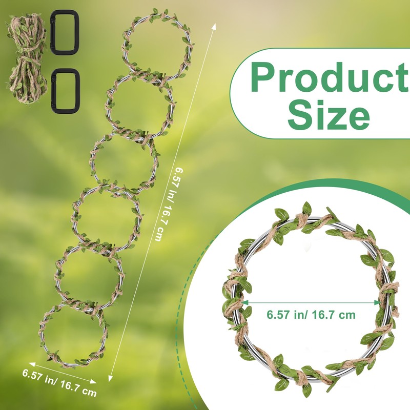 Solaradgy Snake Climbing Rings for Ball Python, Snake Climbing Accessories