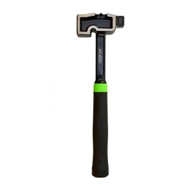MADI All-Steel Milled Lineman Hammer - Single Piece Forged Steel Handle and Head - 32 Oz Hammer Head with 2 Milled Faces - SMLH-1