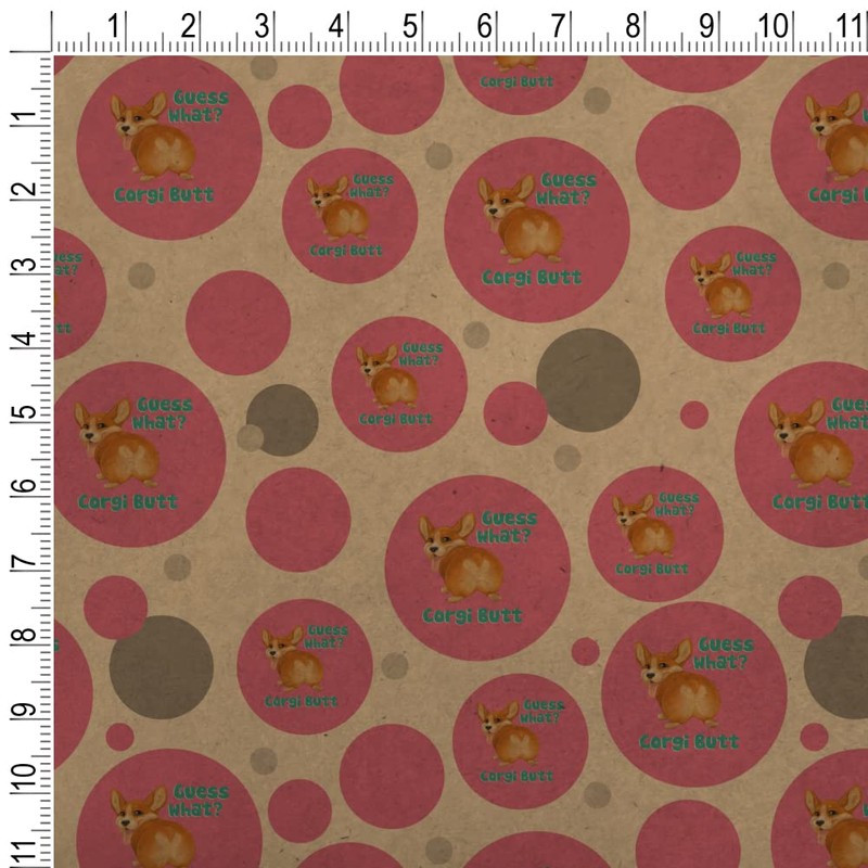 GRAPHICS & MORE Guess What Corgi Butt Funny Joke Premium