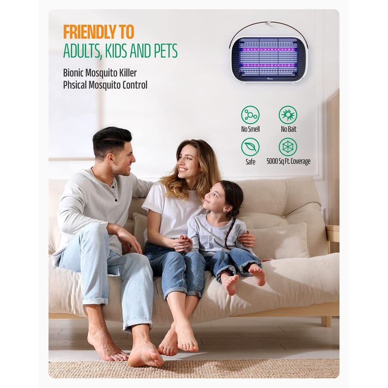 Buzbug High Efficiency White LED Bug Zapper Energy Saving Insect