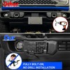 Klutchtech 2021-2024 Bronco License Plate Holder, Front Frame Mount for