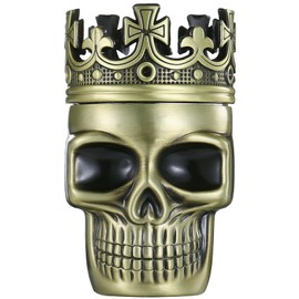 LIHAO Grinder 1.5 inch Spice Grinder Full Metal Skull Grinder for Spices