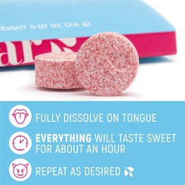 SUGAR SPLASH SUGAR SPLASH Taste Changing Tablets | Flavor Changing Tablets | Flavor Tripping Tablets That Make Everything Sweet (1 Pack of 6 Tablets)