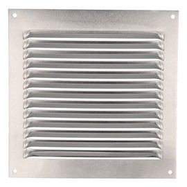 Amig - Square Premium Aluminium Grille 6x6"|Air Vent Cover | for Wall, Sidewall and Ceiling | 5,9x5,9 Inch | 150 x 150 mm | Silver