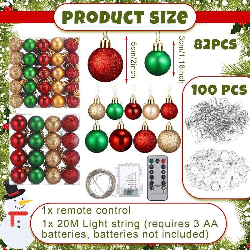 Soulchen Christmas Magical Light Hallway Set with 82 Christmas Ball
