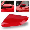 Left Driver Side Red Door Wing Mirror Cap Cover For