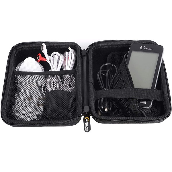 Hard Travel Case for TechCare Plus 24 Touch X Tens Unit Touch Massager Protective Shockproof Dustproof Water Resistant Light Weight Carrying Case