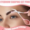 XURJUMI Eyebrow Scissors Set, 2 x Eyebrow Razor + 2