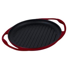 Cuisine & Company 10" Enameled Cast Iron Round Grill Pan