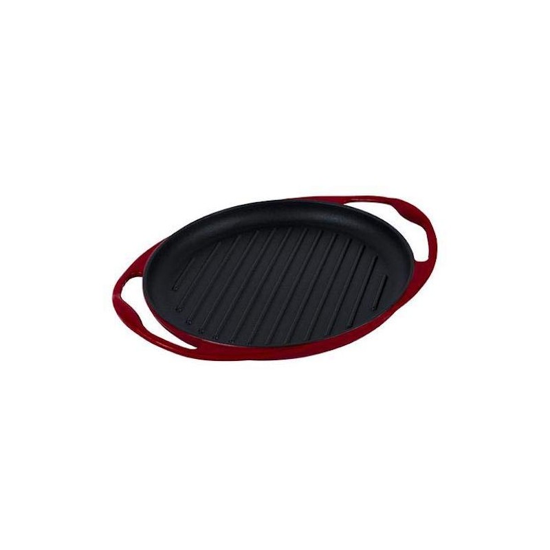 Cuisine & Company 10" Enameled Cast Iron Round Grill Pan