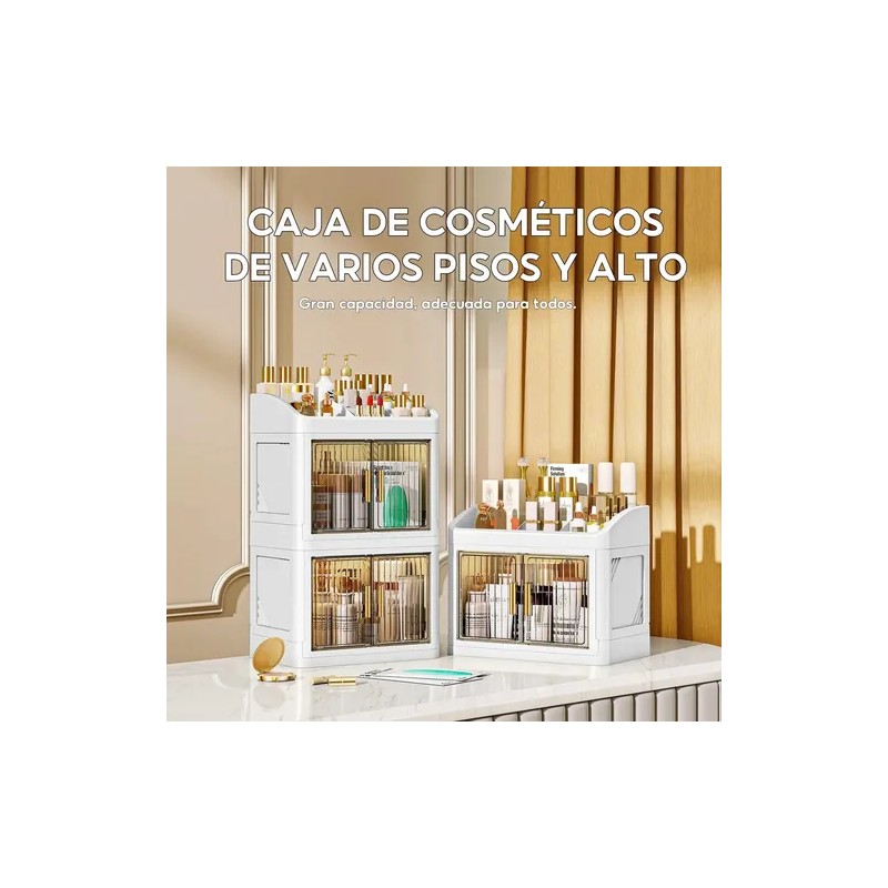 Organizador De Maquillaje 3 Capas Transparente Acrílico