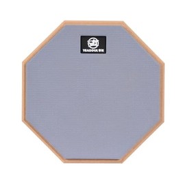 Übungstrommel-Pad, 8-Inch, Doppelseitig Slient Drum Pad, Silikon Dumb Drum für Anfänger, Bietet Hervorragende Stoßdämpfungs-und Dämpfungseigenschaften, Grau