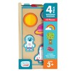 Chuckle & Roar - 4 Pack Wooden Pullout Puzzle -