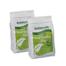 Gardener's Supply Company Organic Seed Starting Mix | Promotes Strong Roots & Healthy Seedlings | High Nutrient Plant Soil for Seed Starting Trays and Planters (2 Pack of 6 Quarts)