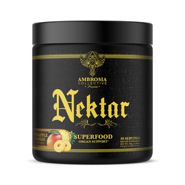 Ambrosia Nektar - Superfood Powder | Complete Health Supplement | Organ Support - Liver, Kidney Health | 30 Servings (Pineapple Mango)
