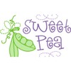 CafePress Sweet Pea 35"x21" Oval Wall Decal, Vinyl Wall Peel,