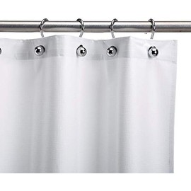 CSI Bathware 42" W x 74" L Assure Heavy-Duty Vinyl Shower Curtain in White