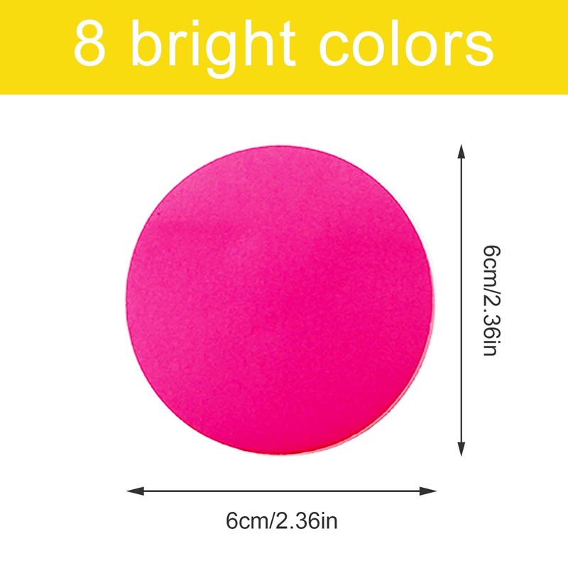 Sticky Notes, 560Sheets 8 Colors Round Shape Self Sticky Notes