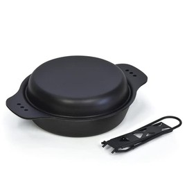 Belmont Black Cast Iron Combo Skillet 6.5 inch BM-405
