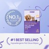 HICC PET Cleaning Deodorizing Glove Wipes for Dogs & Cats,