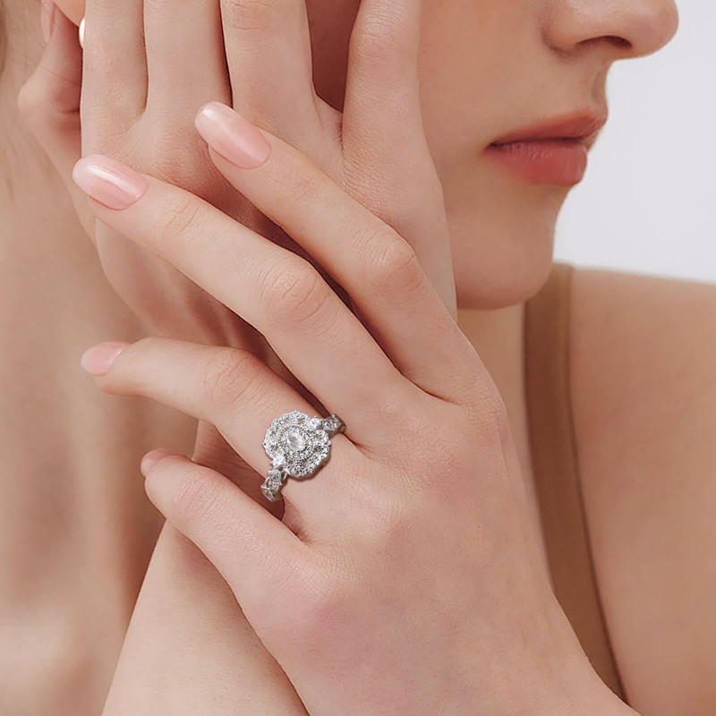 Sterling Silver Cremation Urn Ring for Ashes 925 Ash Cubic