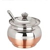 Vaishnavi Creations Stainless Steel Ghee Pot Copper Bottom With Spoon