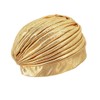 Surkat Unisex Metallic Arab India Pleated Turban Headwrap Swami Hat