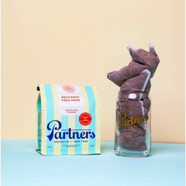 Partners Rockaway Blend | Cold Brew Coffee Bags | Medium Roast Ground Coffee | 12 ounces - 4 x 3oz Bags | Cold Brew Made Simple